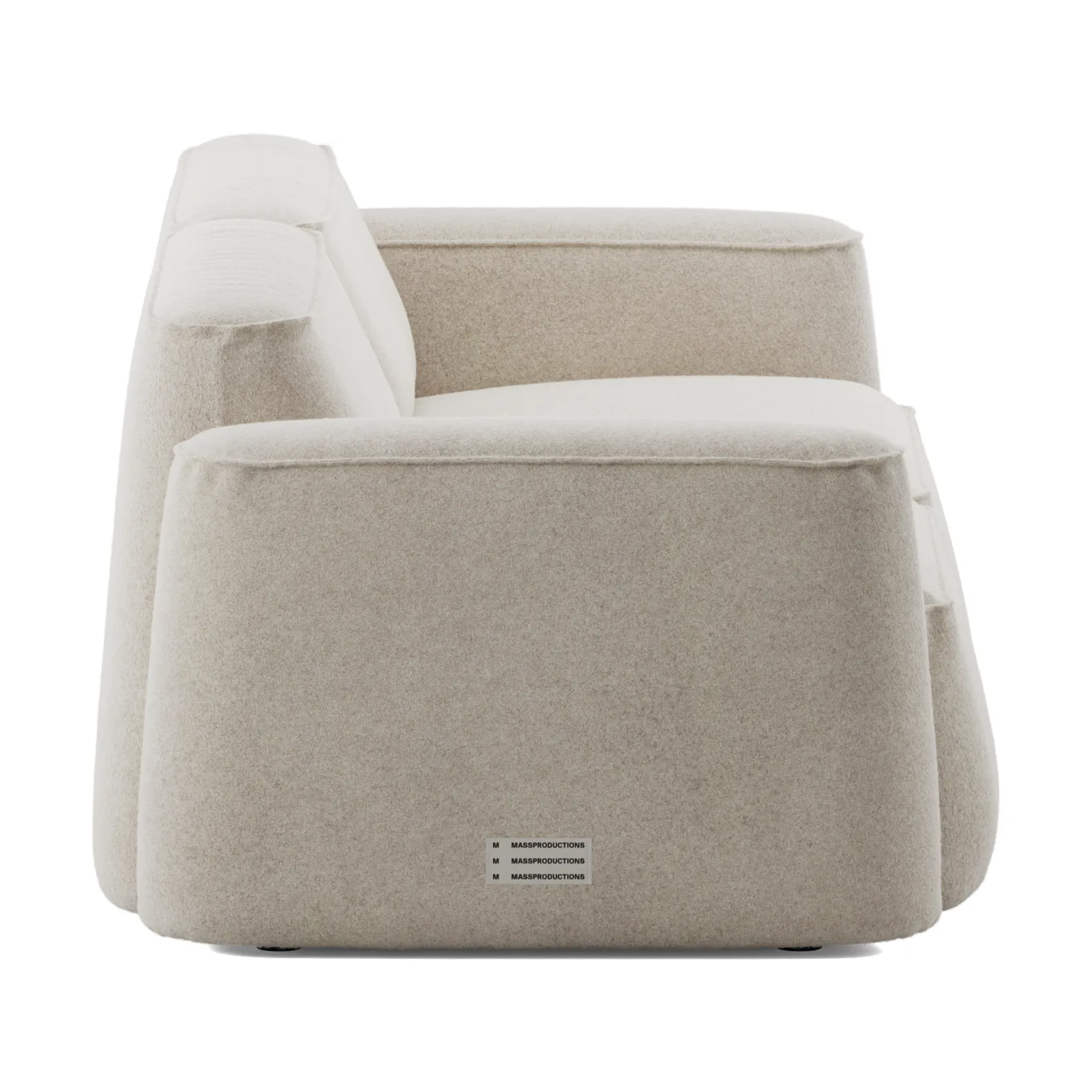 Patch 2,5-Sitzer Sofa, Spiral 21 Chalk Massproductions