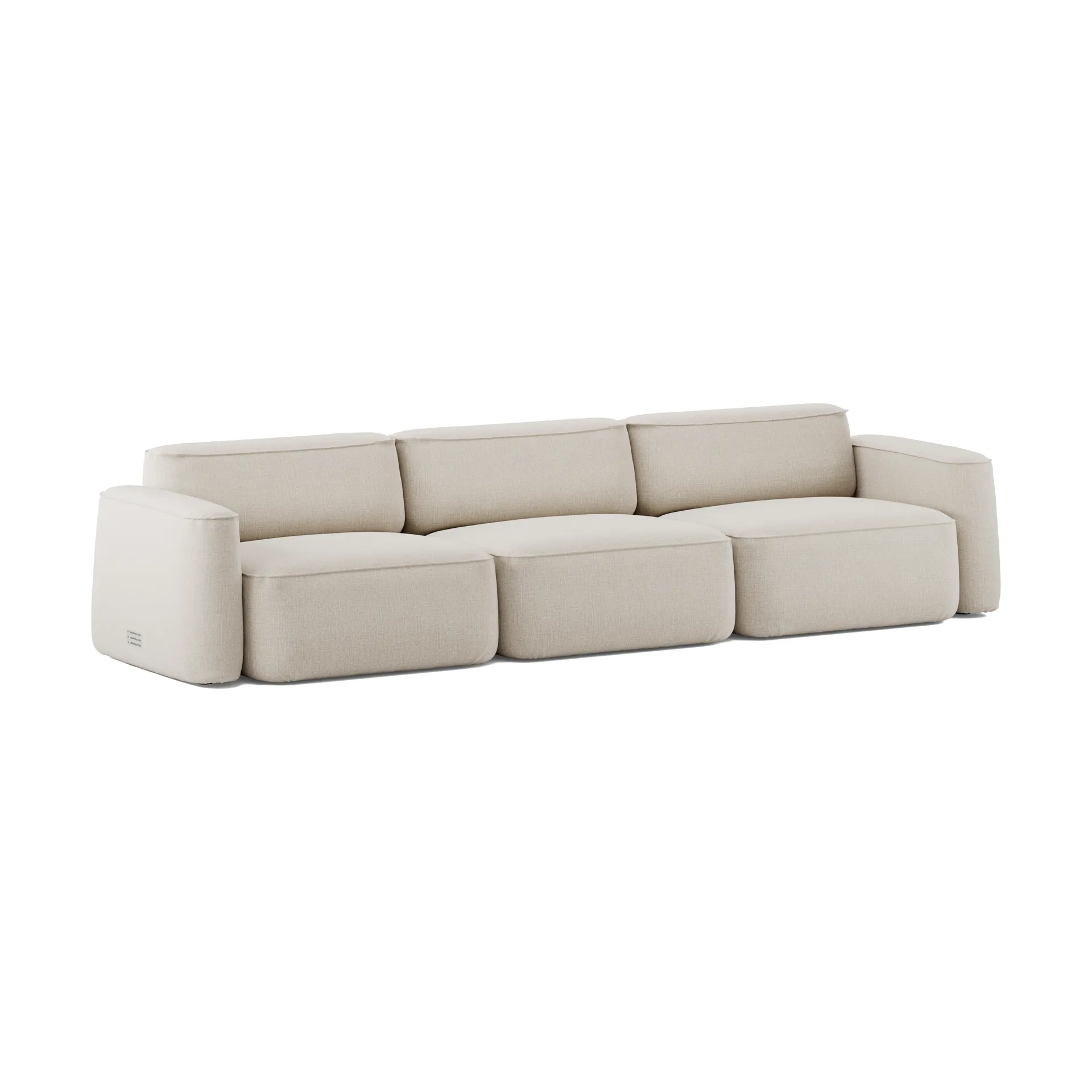 Patch 3-Sitzer Sofa, Linara 05 Porridge Massproductions