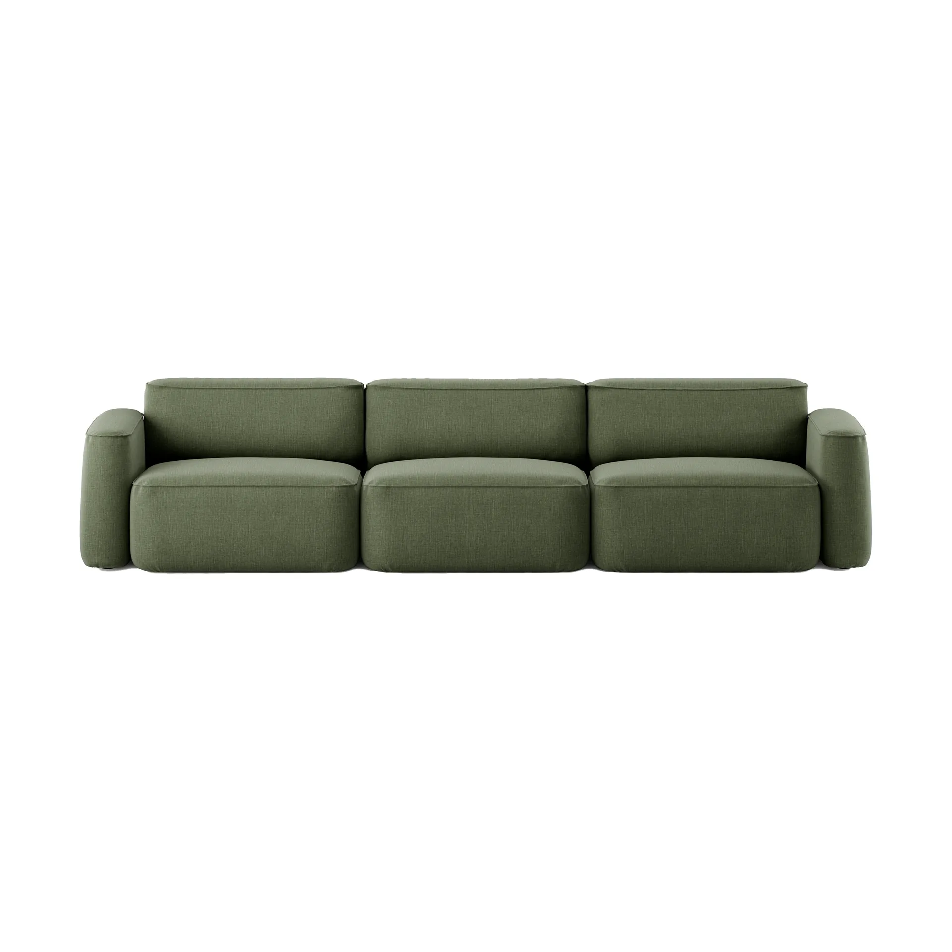 Patch 3-Sitzer Sofa, Linara 100 Tarragon Massproductions