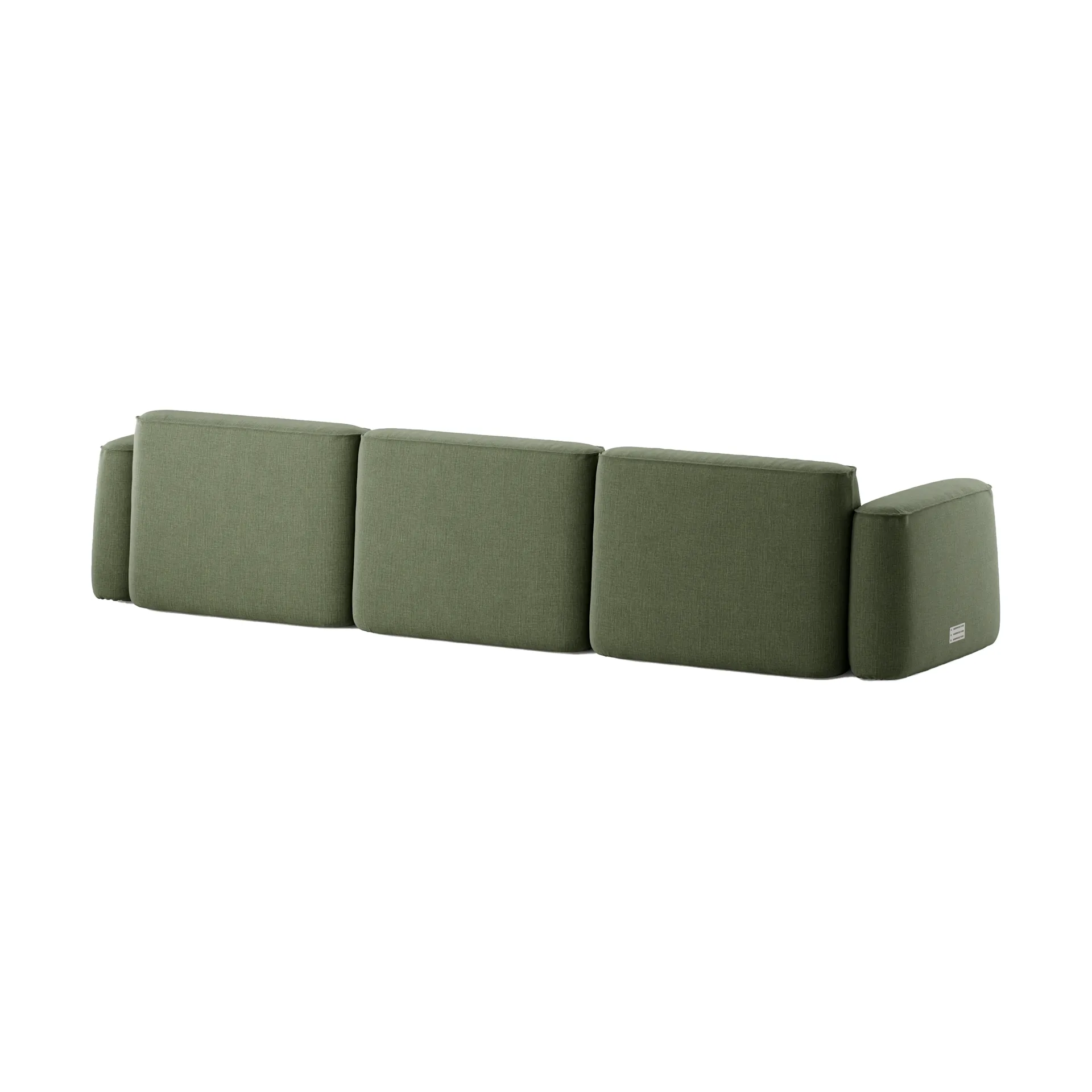 Patch 3-Sitzer Sofa, Linara 100 Tarragon Massproductions