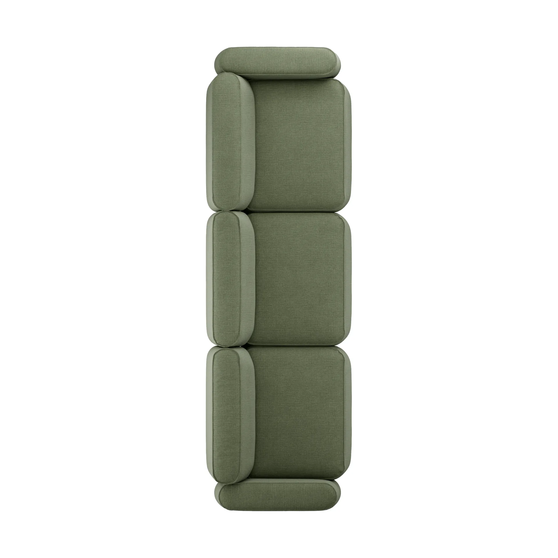 Patch 3-Sitzer Sofa, Linara 100 Tarragon Massproductions