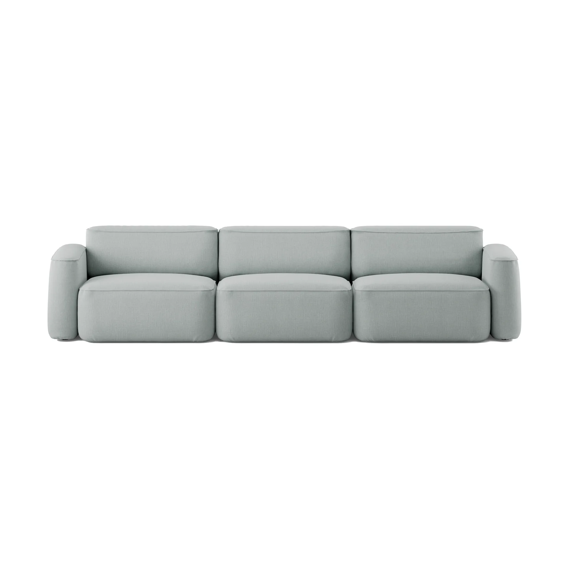 Patch 3-Sitzer Sofa, Linara 253 Swedish Grey Massproductions
