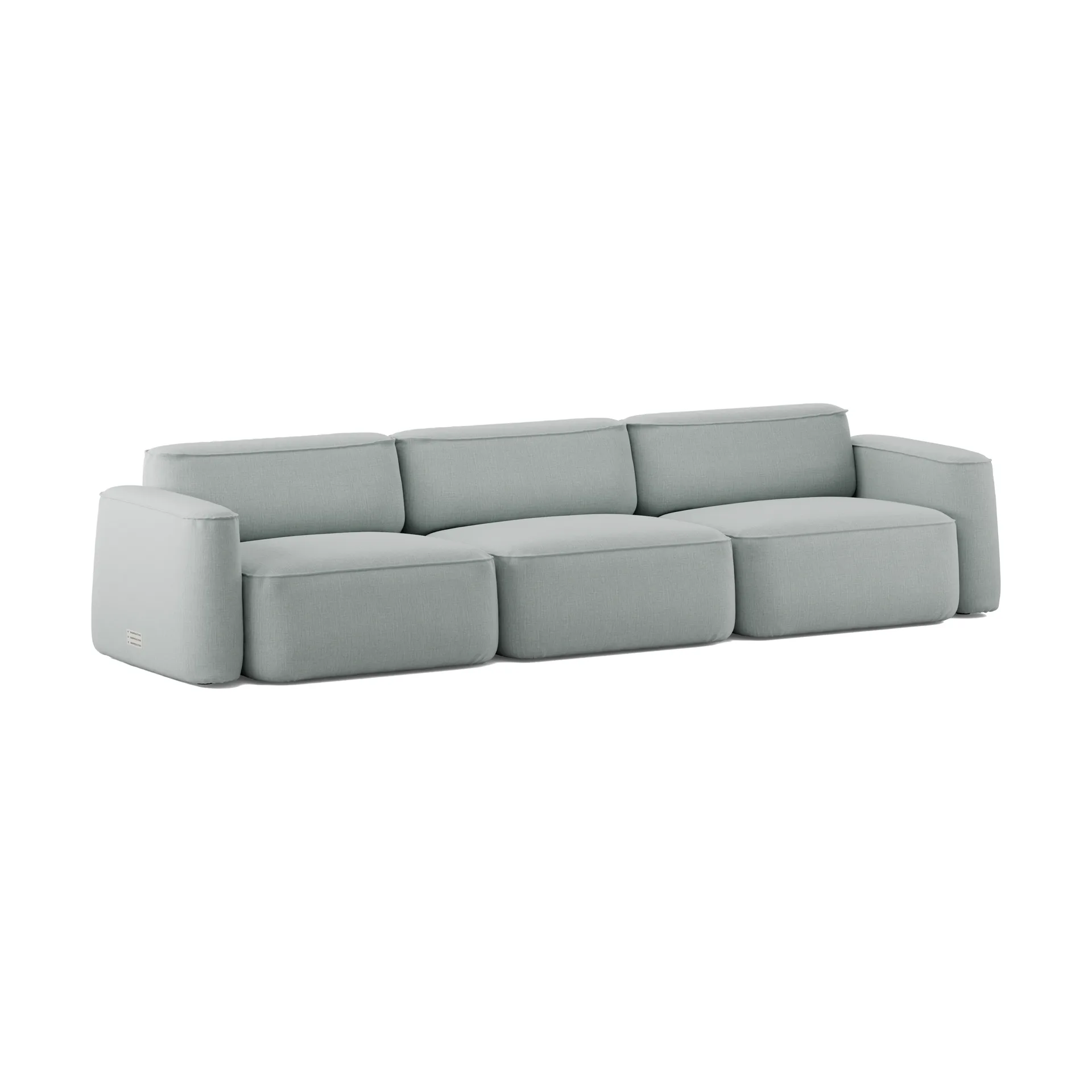 Patch 3-Sitzer Sofa, Linara 253 Swedish Grey Massproductions