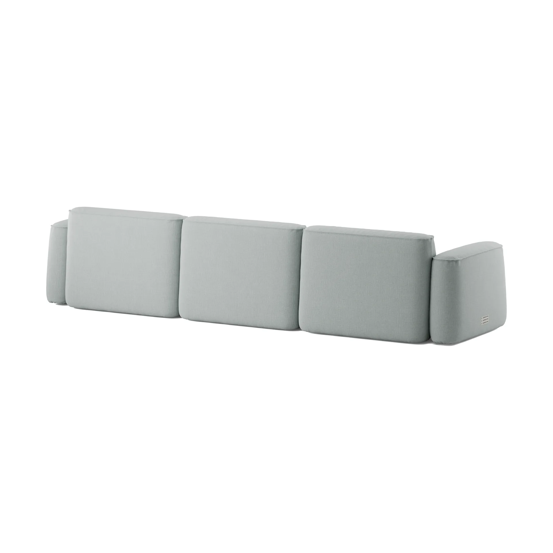Patch 3-Sitzer Sofa, Linara 253 Swedish Grey Massproductions