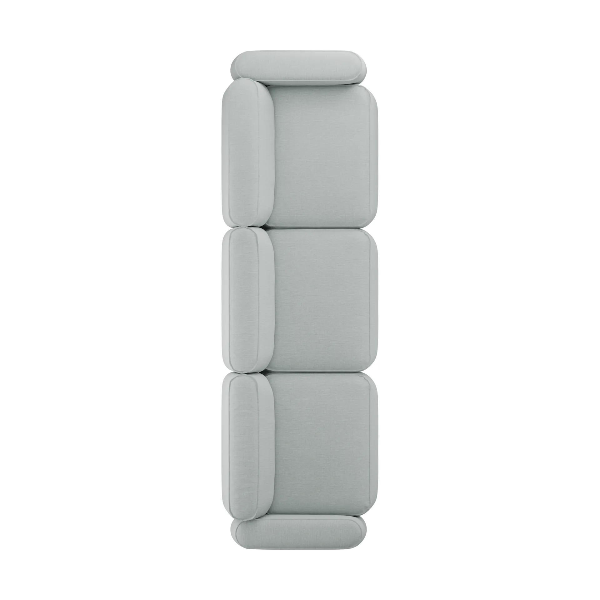 Patch 3-Sitzer Sofa, Linara 253 Swedish Grey Massproductions