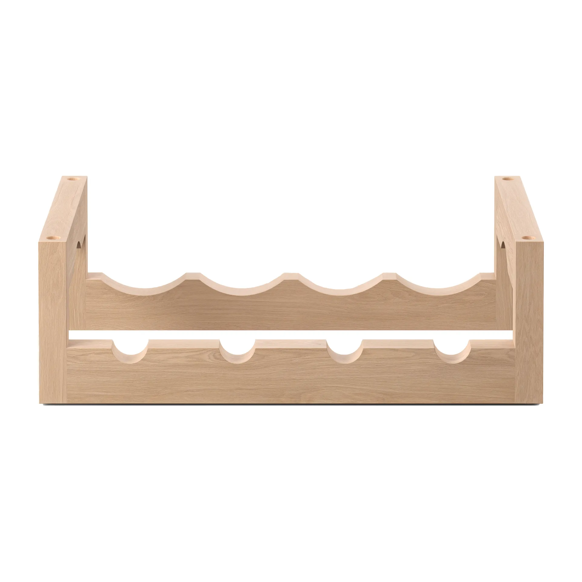 Silo stapelbares Weinregal, Esche geölt Massproductions