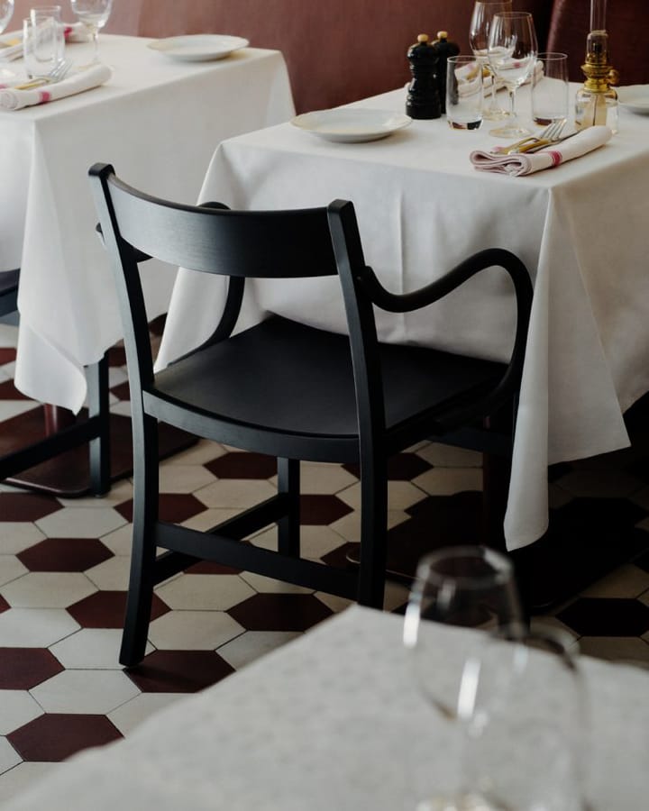 Waiter XL Sessel - Buche schwarz gebeizt - Massproductions