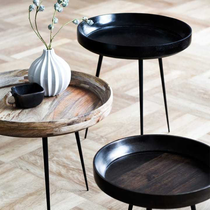 Bowl Small Tisch, Mango natur, schwarzes Gestell Mater