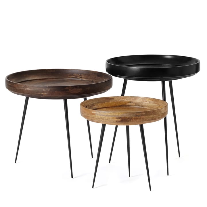 Bowl Small Tisch, Mango natur, schwarzes Gestell Mater