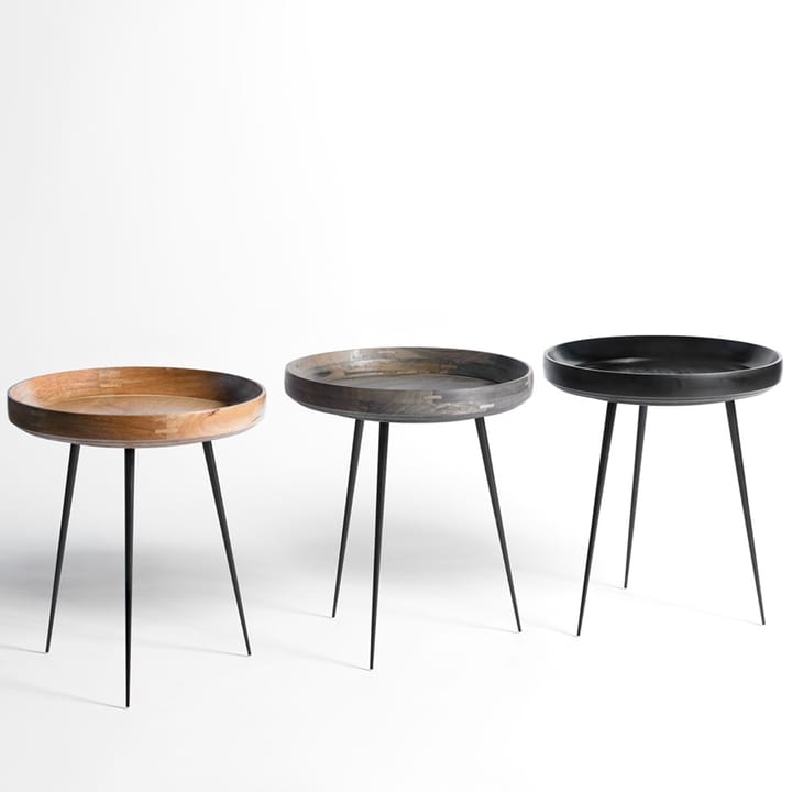 Bowl Small Tisch, Mango natur, schwarzes Gestell Mater