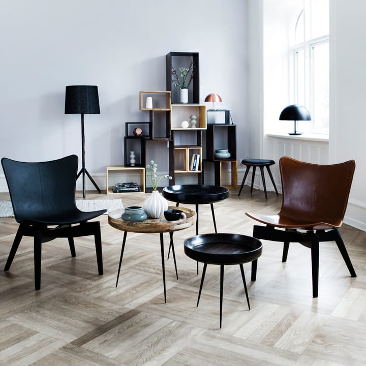 Bowl Small Tisch, Mango natur, schwarzes Gestell Mater