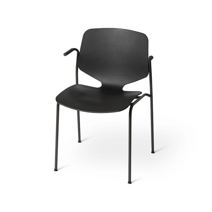 Nova Sea Stuhl, Black, schwarzes Stahlgestell Mater