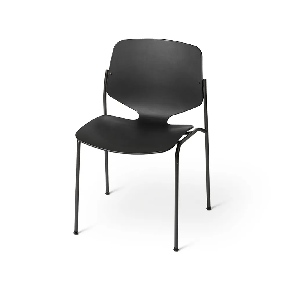 Nova Sea Stuhl, Black, schwarzes Stahlgestell Mater