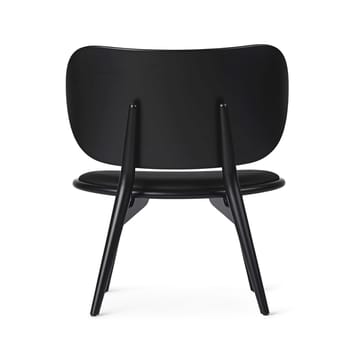 The Lounge Chair Loungesessel - Leder Black, Holzstativ aus Buche schwarz gebeizt - Mater