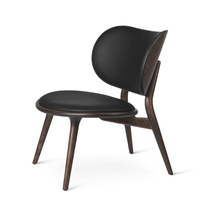 The Lounge Chair Loungesessel - Leder Black, Stativ aus Sirka Grey - Mater