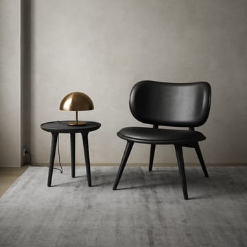 The Lounge Chair Loungesessel - Leder Black, Stativ aus Sirka Grey - Mater