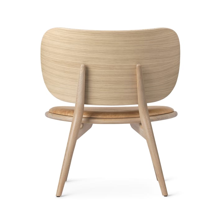 The Lounge Chair Loungesessel - Leder natur, Holzstativ aus Eiche matt lackiert - Mater