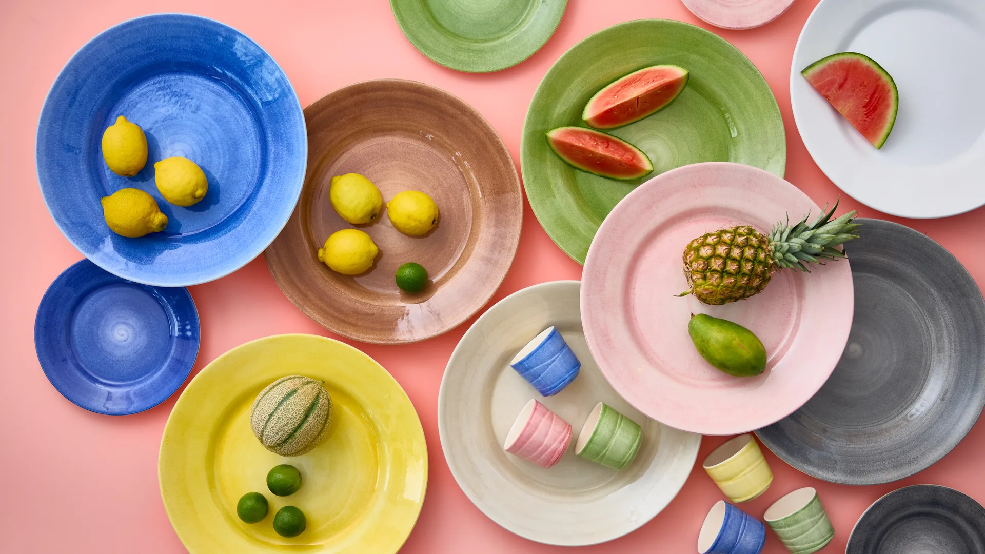 Basic Servierplatte Ø41 cm, Gelb Mateus