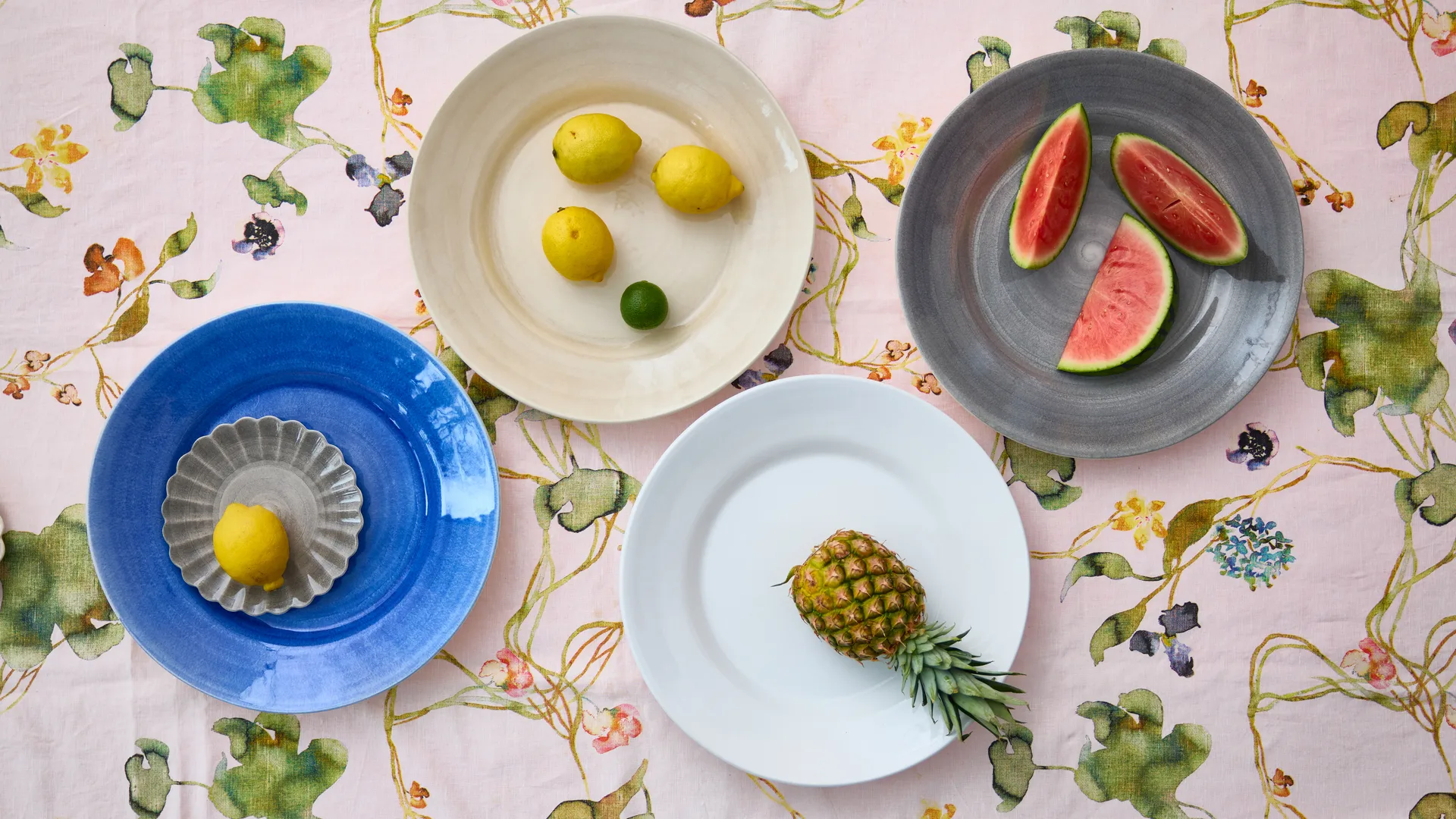 Basic Servierplatte Ø41 cm, Grau Mateus