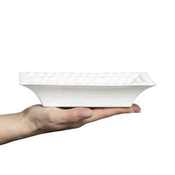 Bubbles Tablett klein 16 x 20cm - Weiß - Mateus