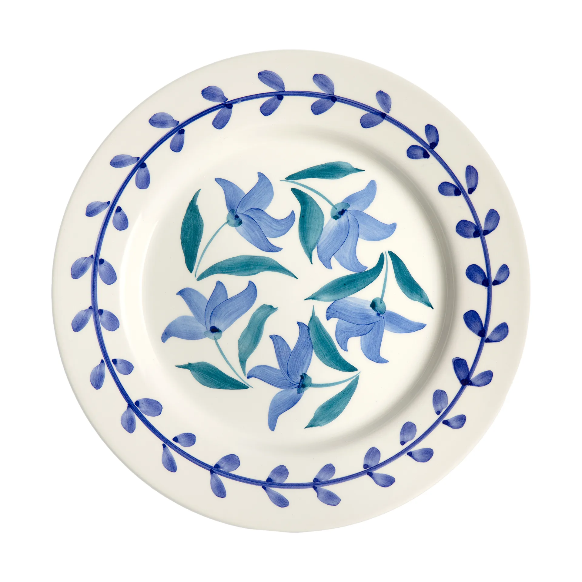 Flowers blossom Teller Ø28 cm, Weiß Mateus