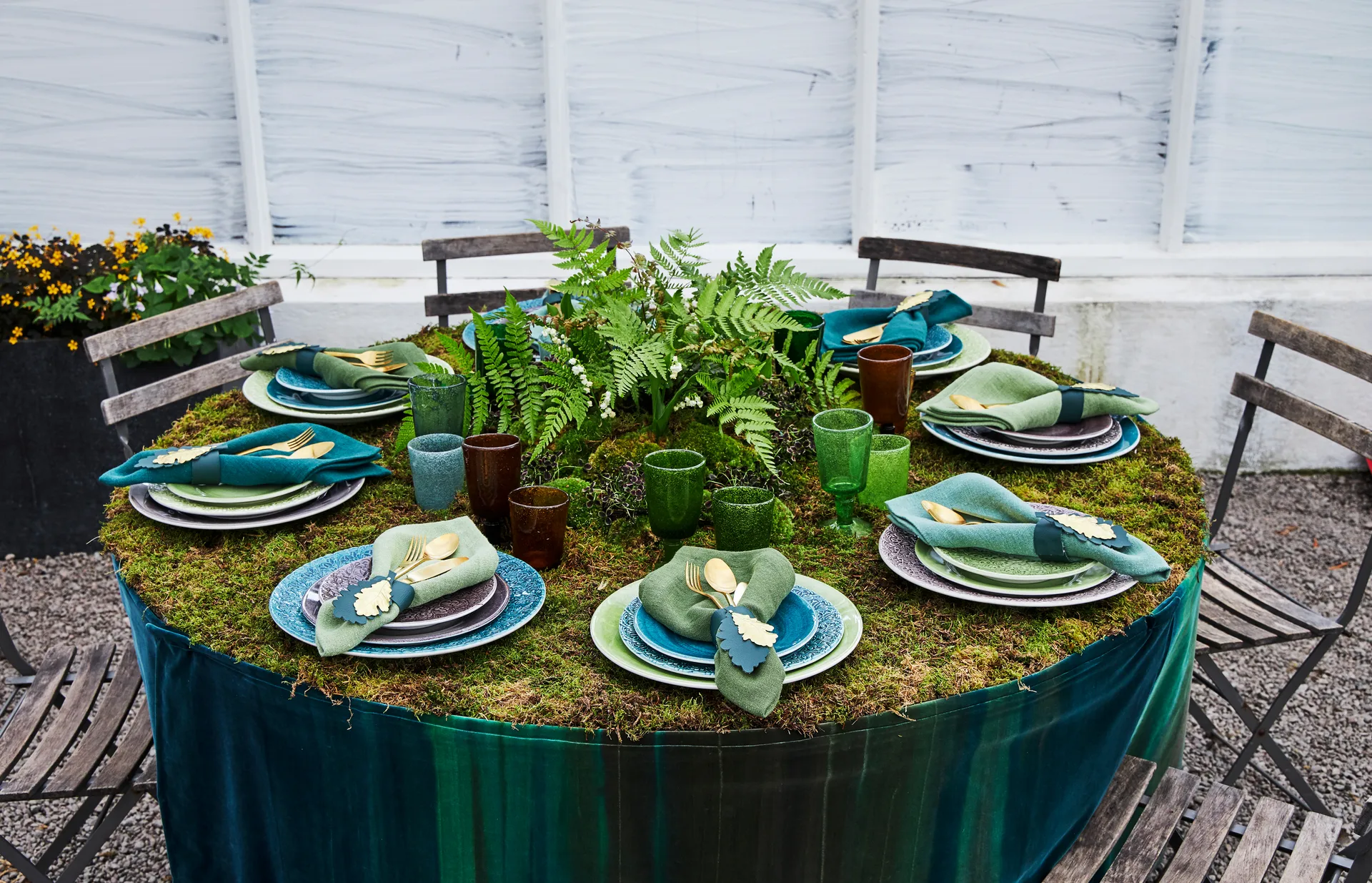 Lace Teller 32cm, Pflaume Mateus