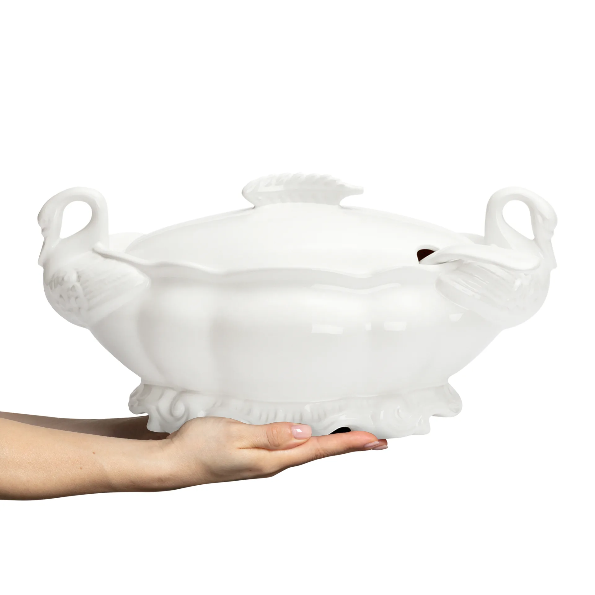 Lace Terrine 4,7 Liter, Weiß Mateus