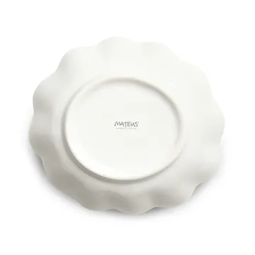 Oyster Schale 16x18 cm - Weiß - Mateus