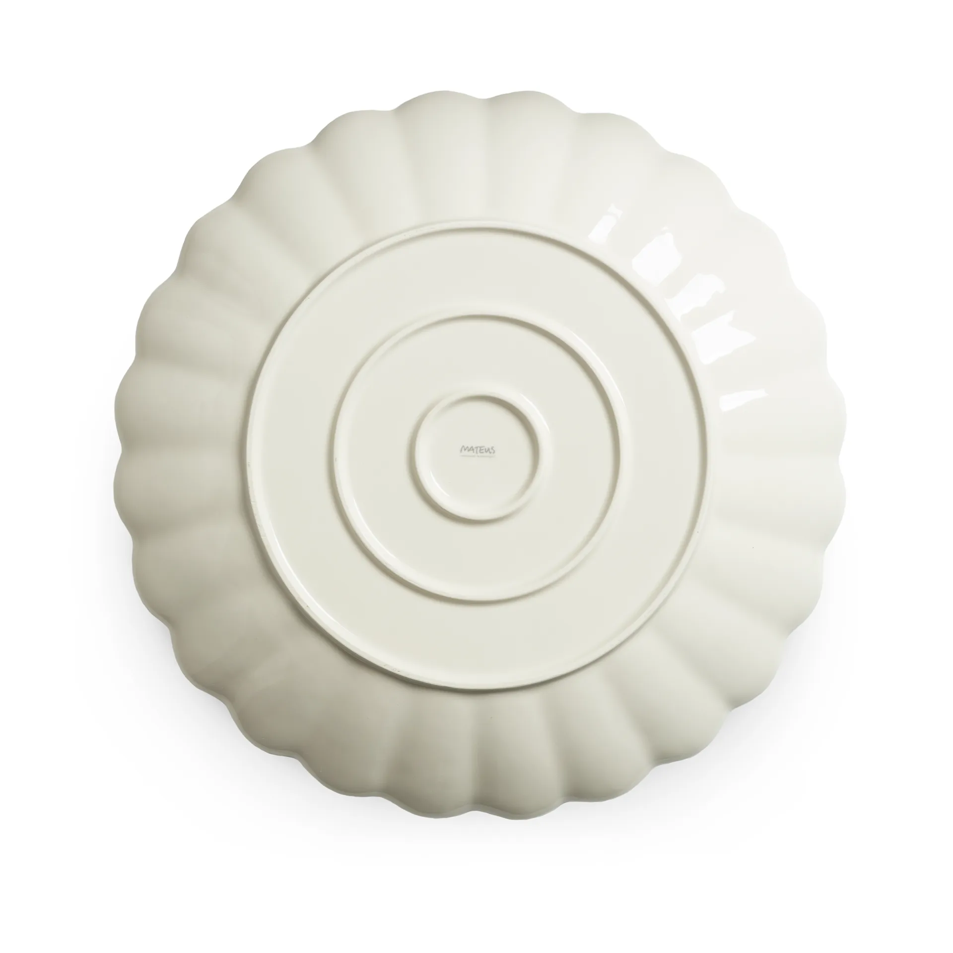 Oyster Schale rund 42 cm, Forest green Mateus