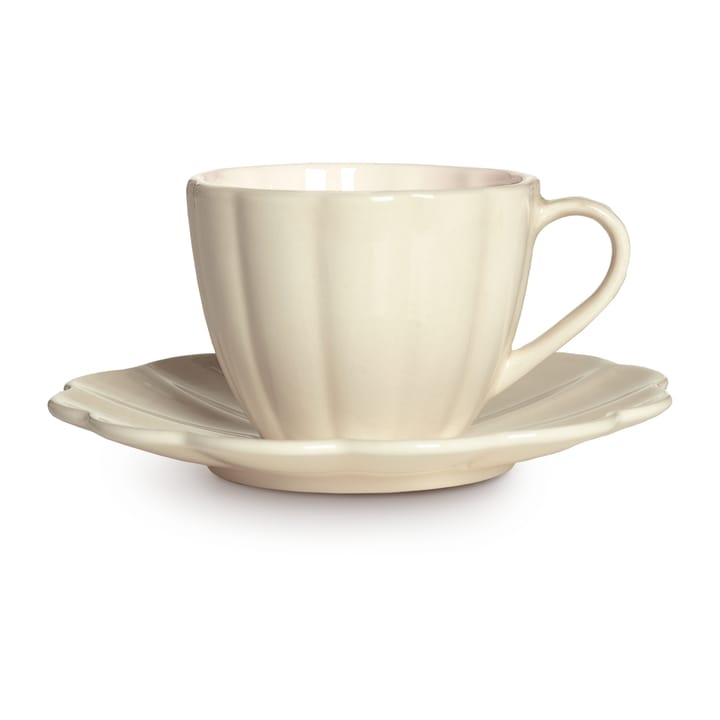 Oyster Tasse mit Untertasse 25 cl - Sand - Mateus