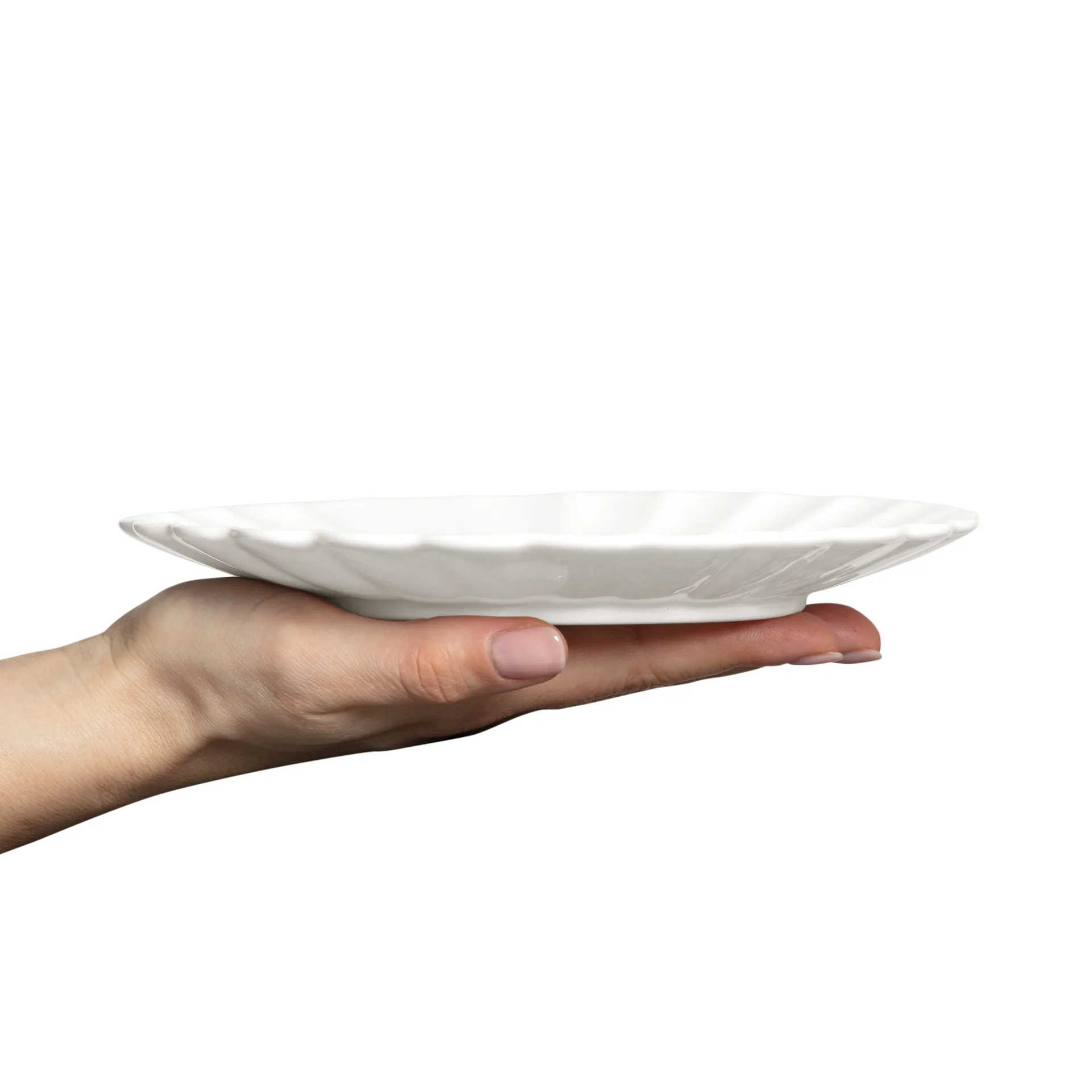 Oyster Teller 20 cm, Weiß Mateus