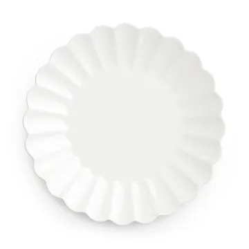 Oyster Teller 28 cm - Weiß - Mateus