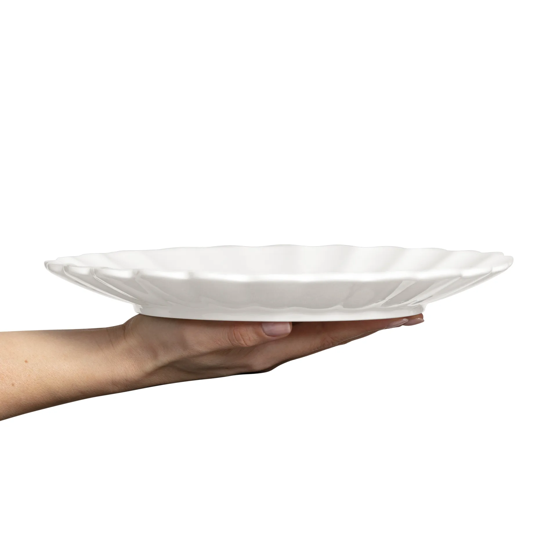 Oyster Teller 28 cm, Weiß Mateus