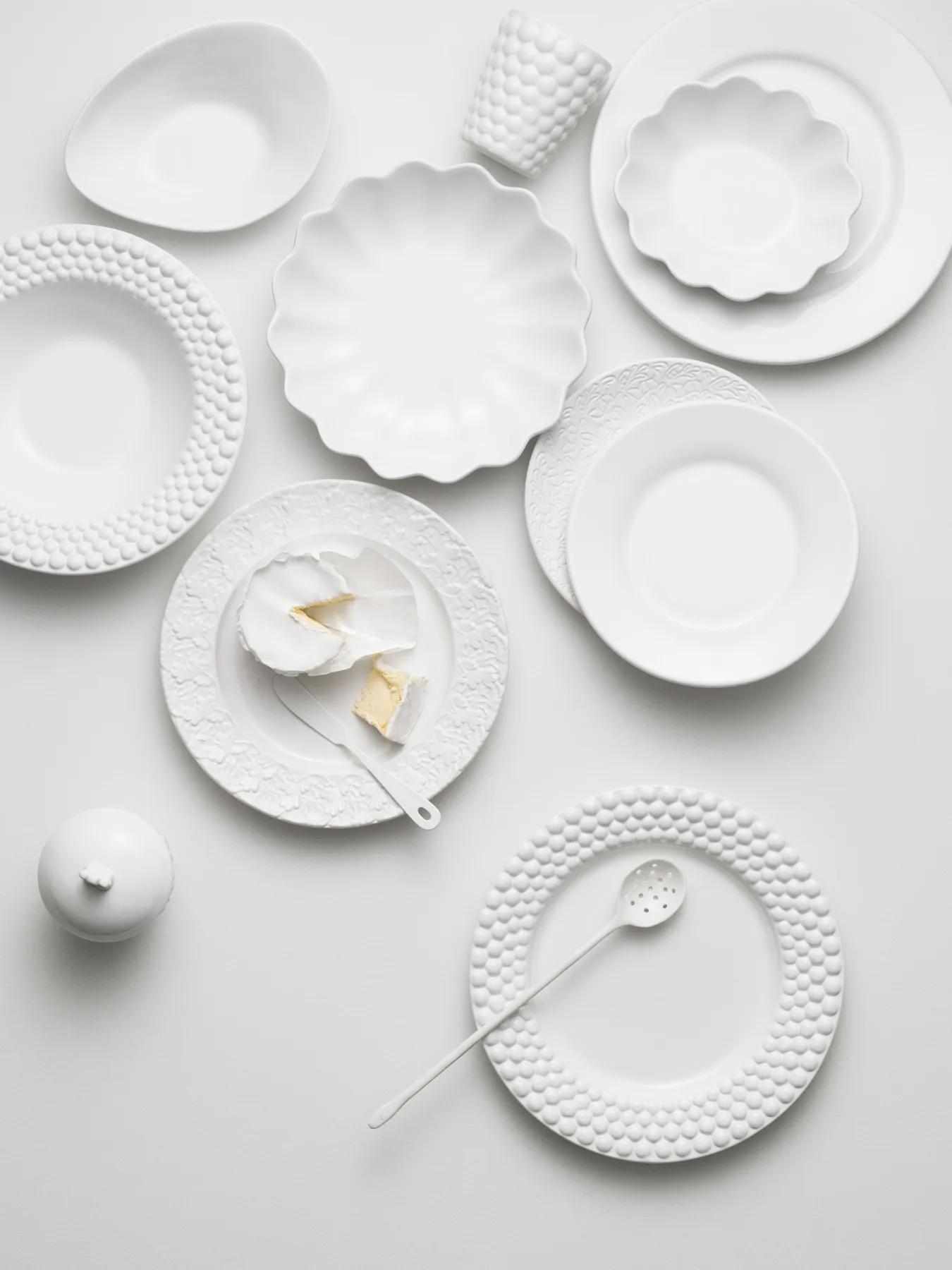 Oyster Teller 28cm, Weiß Mateus