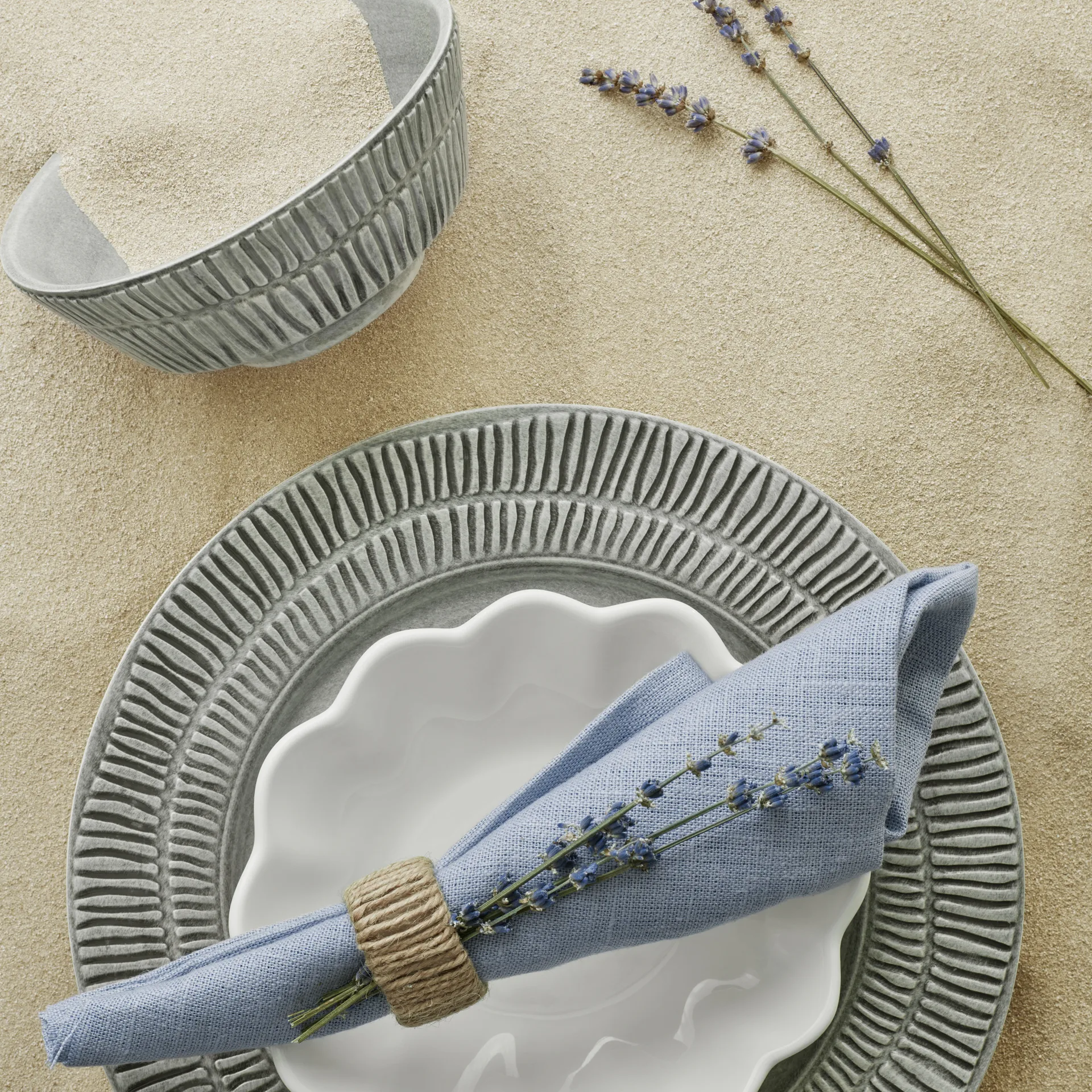 Stripes Schale Ø15cm, Grau Mateus