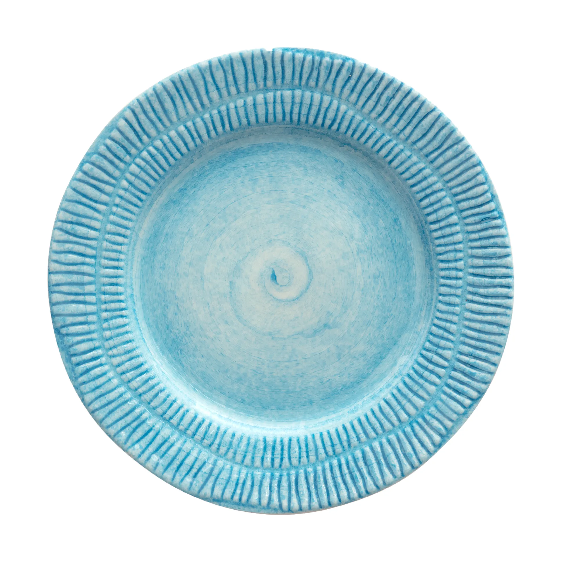 Stripes Teller Ø21cm, Türkis Mateus