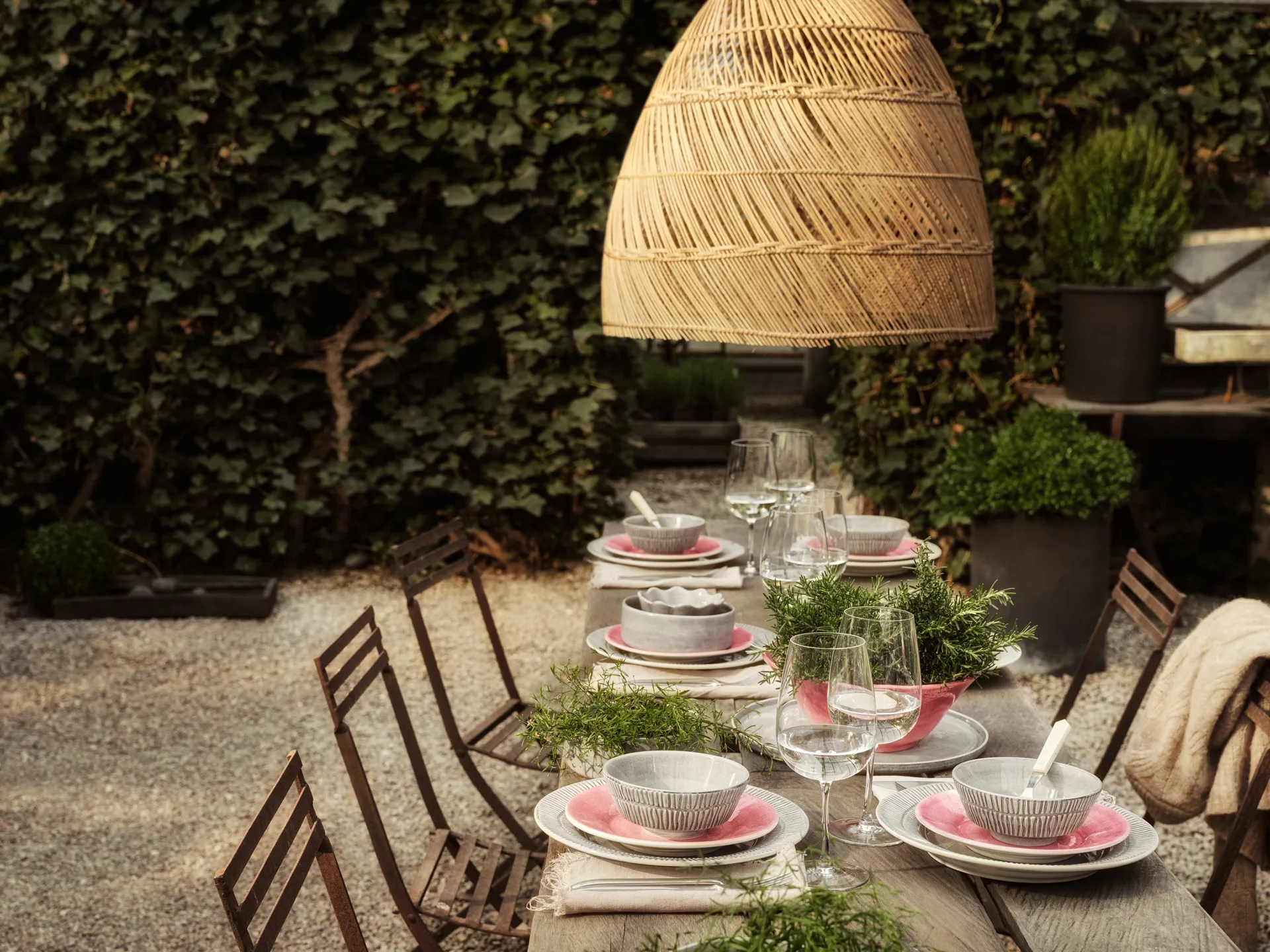 Stripes Teller Ø28cm, Sand Mateus