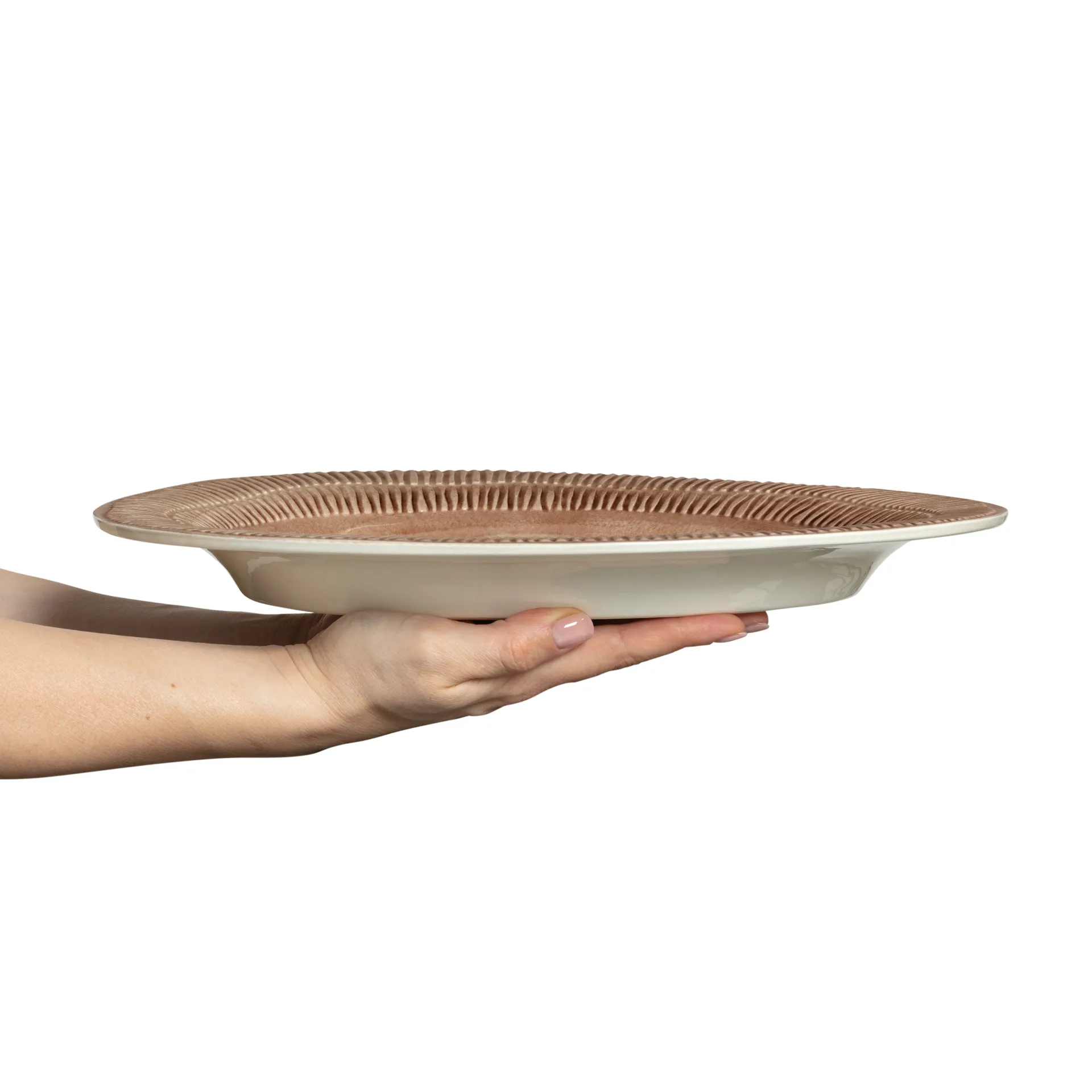 Stripes Teller 30 x 35cm, Cinnamon Mateus