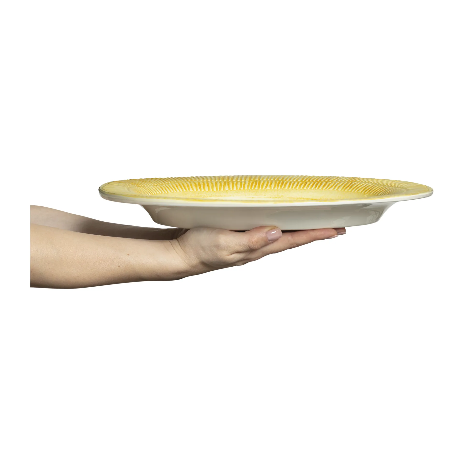 Stripes Teller 30 x 35cm, Gelb Mateus