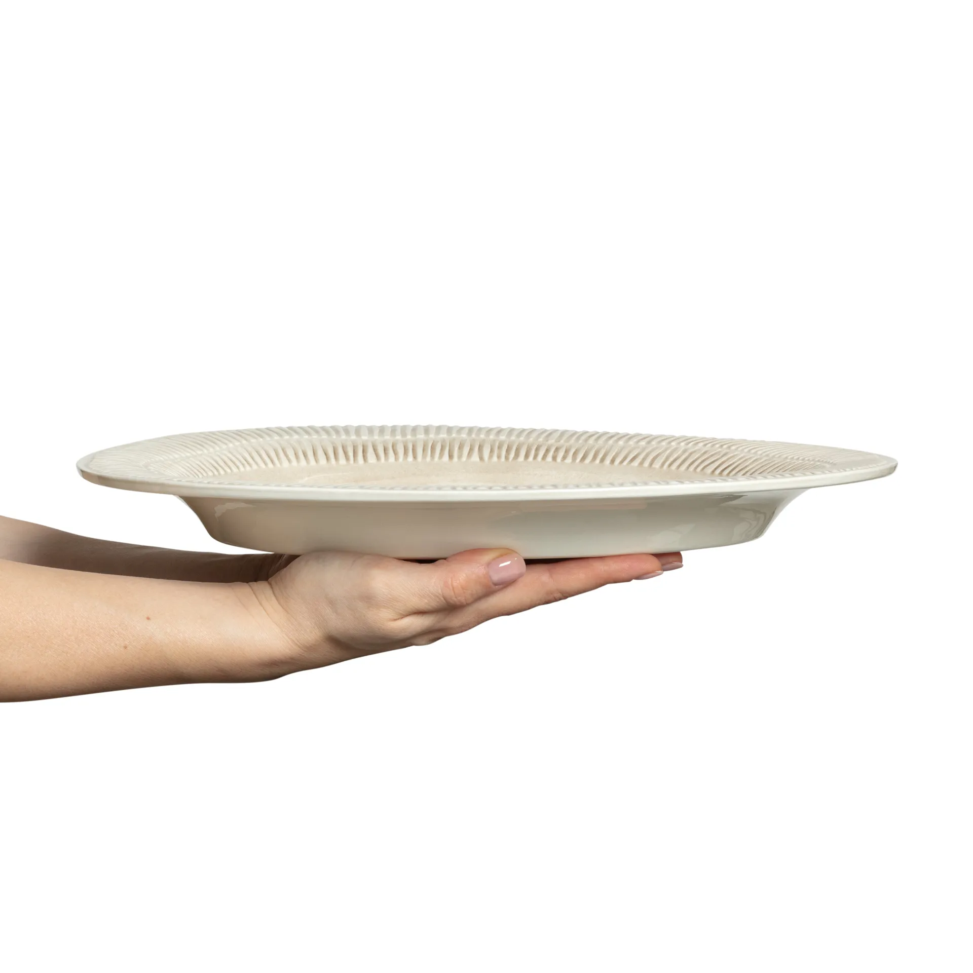 Stripes Teller 30 x 35cm, Sand Mateus
