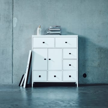 Abisko Kommode - weiß, Tischplatte aus Beton - Mavis