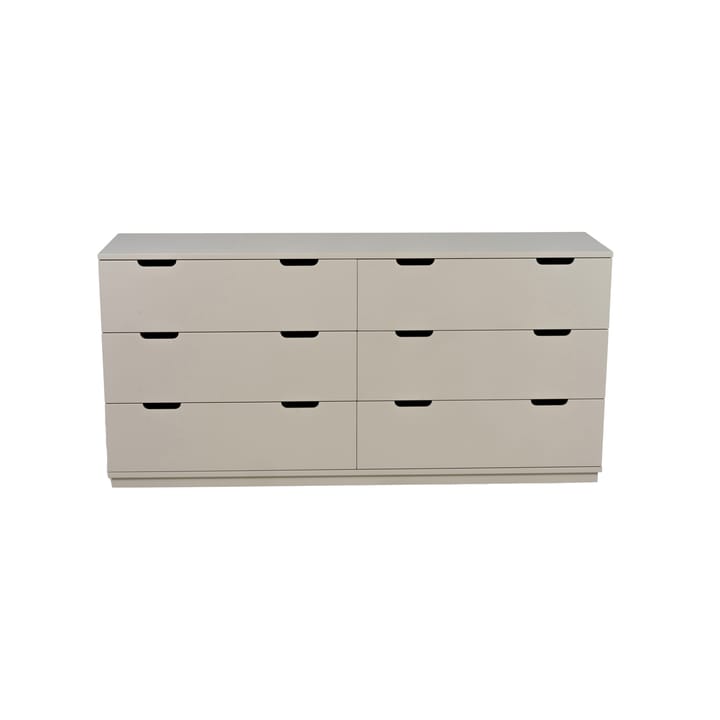 Aoko Kommode doppelt 6 Schubladen - Beige - Mavis