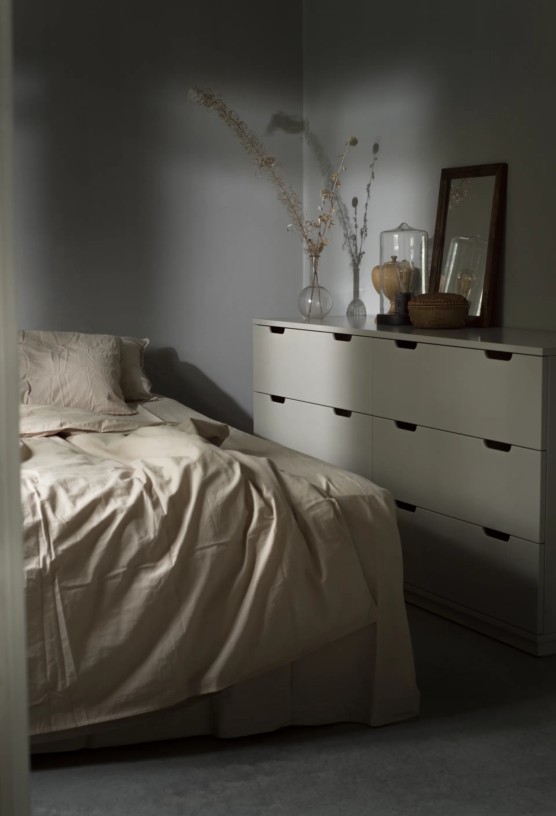 Aoko Kommode doppelt 6 Schubladen, Beige Mavis