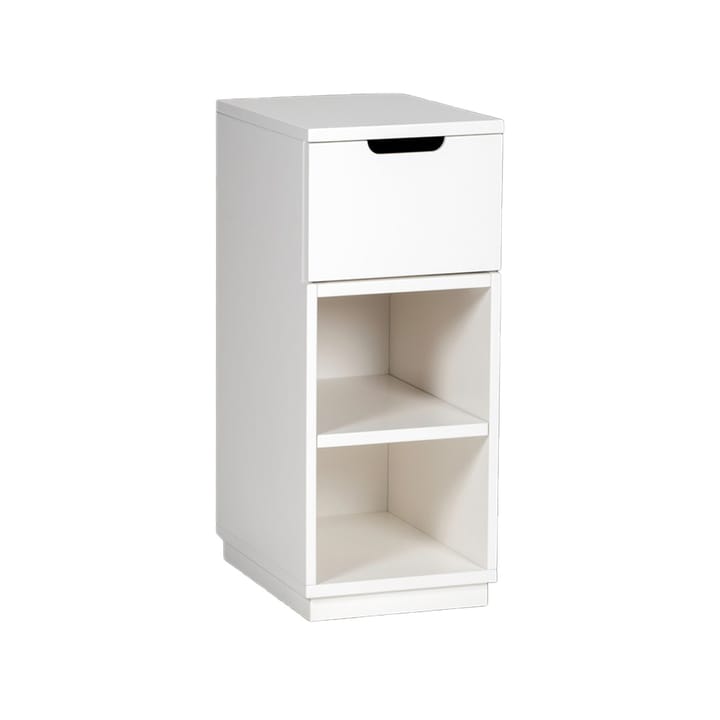 Aoko Nachttisch 72 cm 1 Schublade, Weißlack Mavis