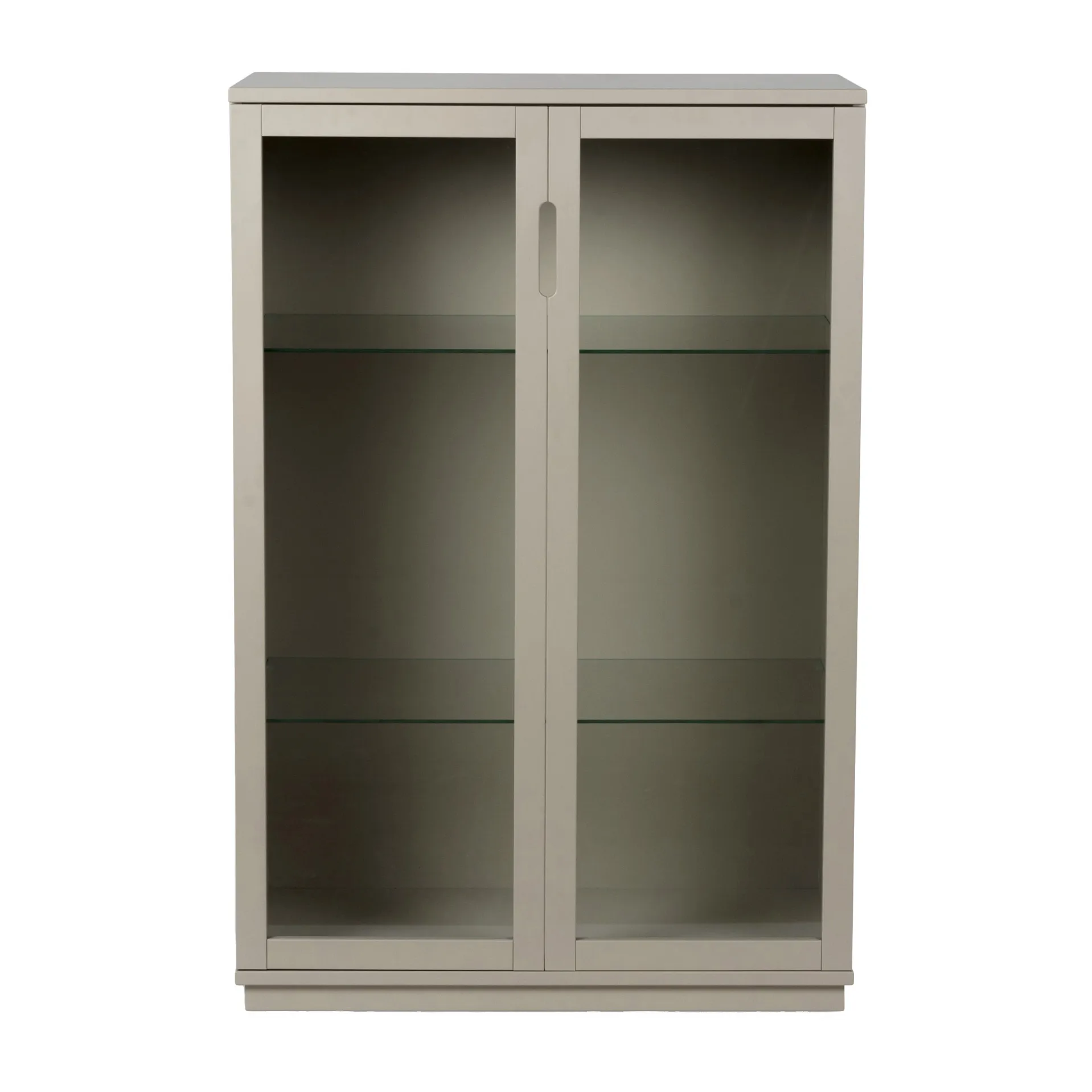 Aoko Vitrinenschrank 120 cm, Beige Mavis