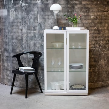 Aoko Vitrinenschrank 120 cm - Weißlack - Mavis