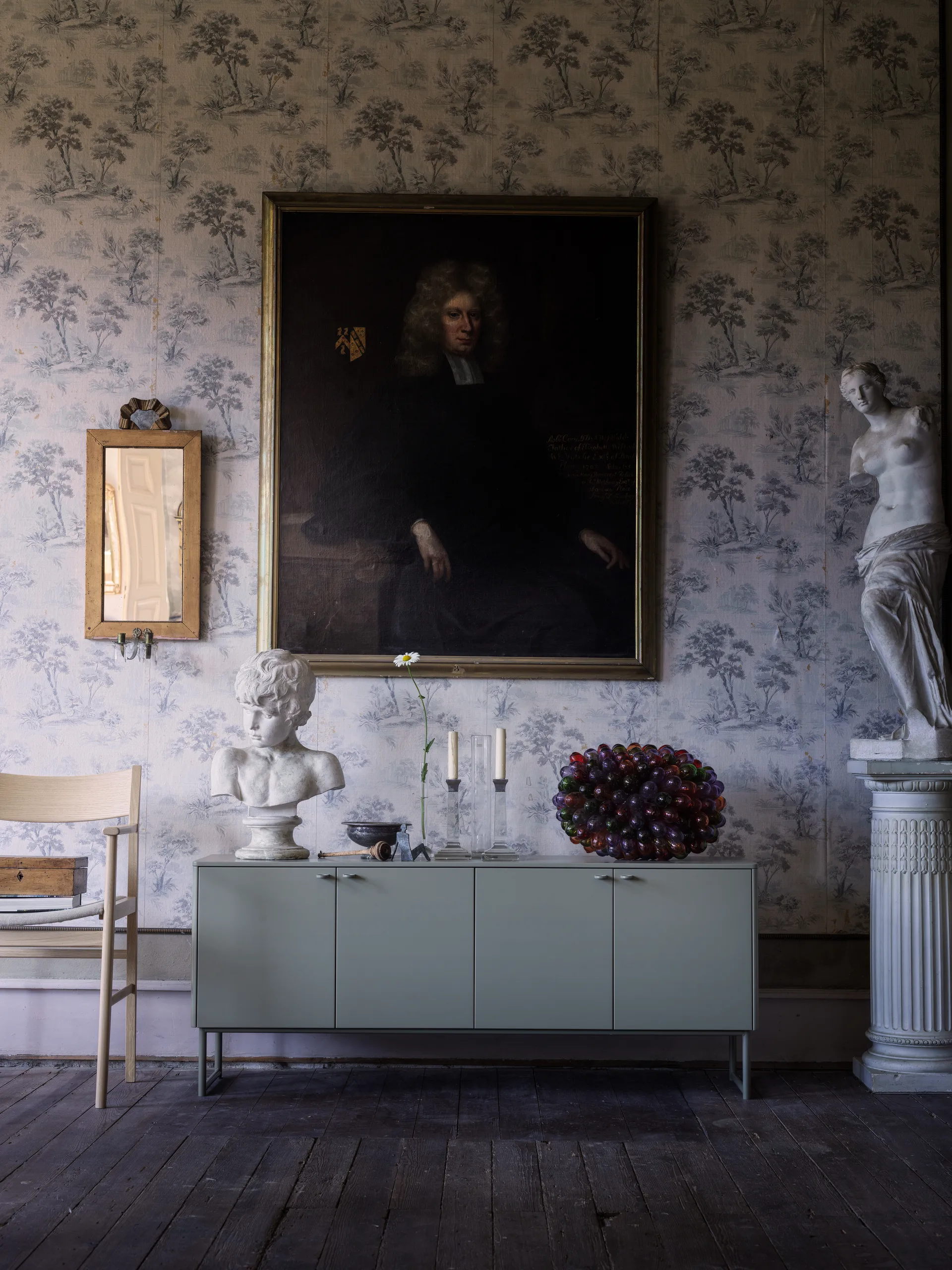 Deus Sideboard 75 cm, Olivgrau Mavis