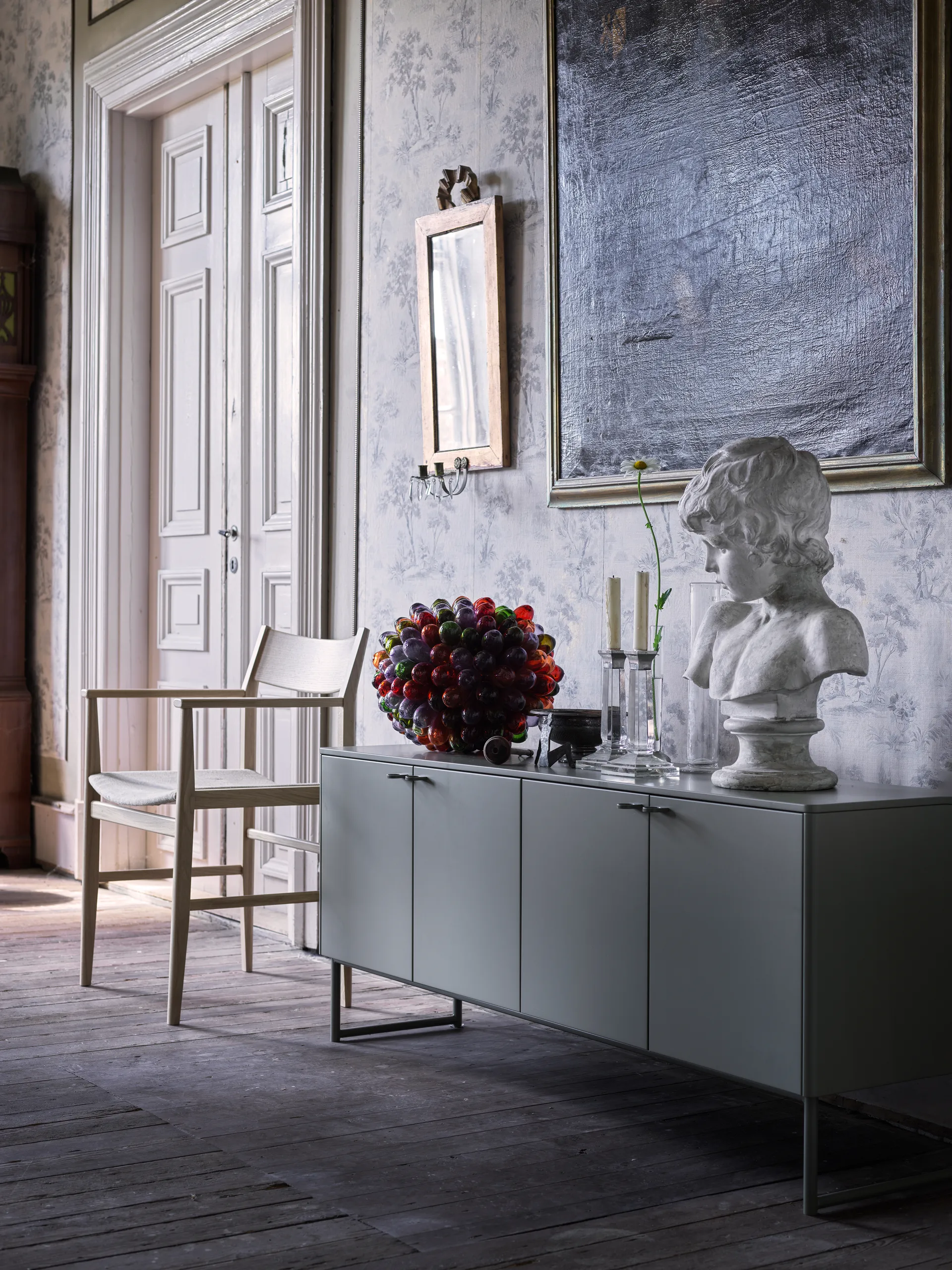 Deus Sideboard 75 cm, Olivgrau Mavis