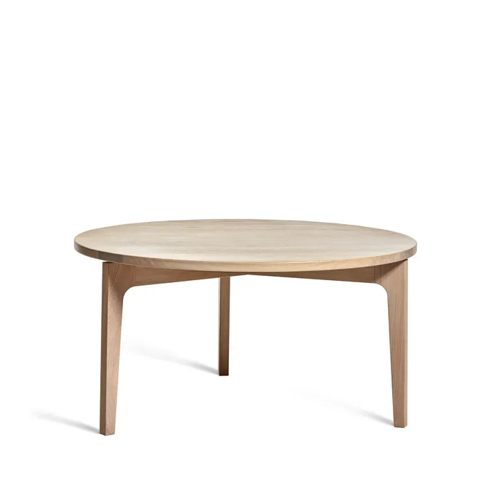 Höllviken Couchtisch Ø80 cm - Eiche Weißpigment - Mavis