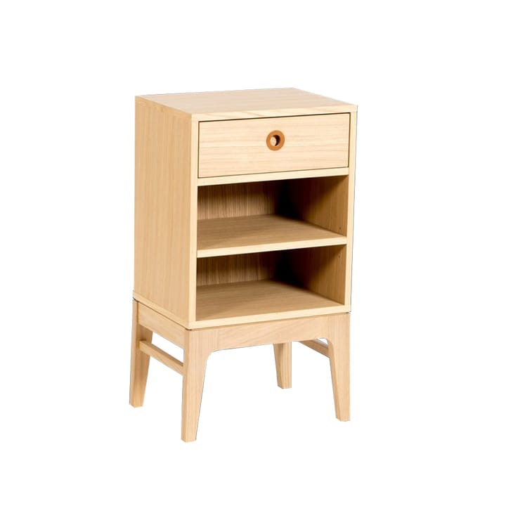 Höllviken Nachttisch - Eiche weißpigment, 1‑teilig - Mavis